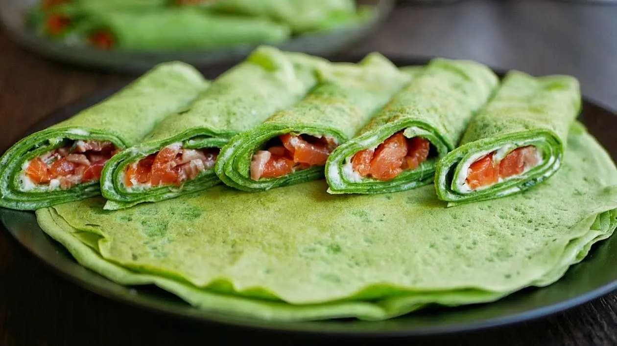 Pancake with Salmon