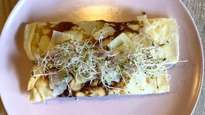 Nalesniki z kurczakiem i pieczarkami