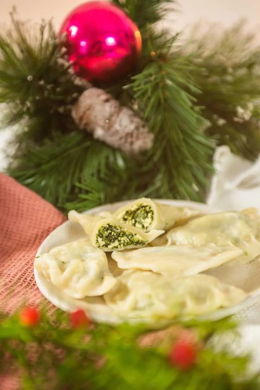 Mrożone pierogi z szpinakiem i twarogiem 10szt