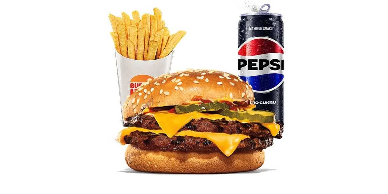 Double Cheeseburger Zestaw