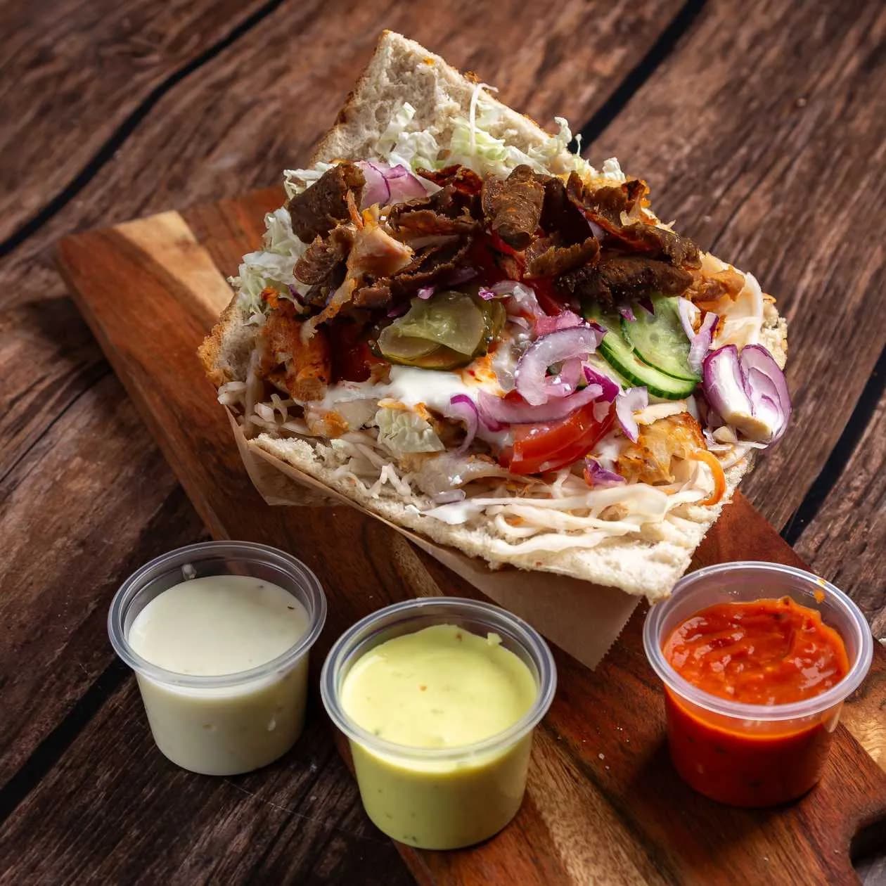 Kebab Roll with Cheese