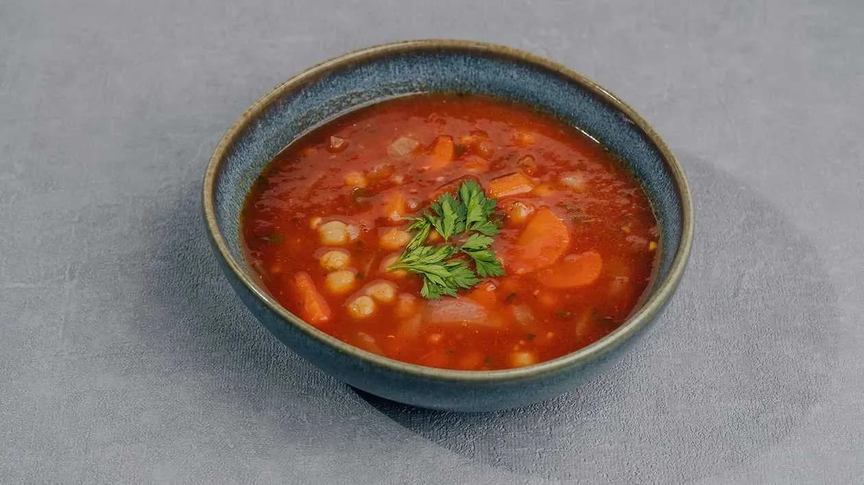 Lebanese Soup with Chickpeas