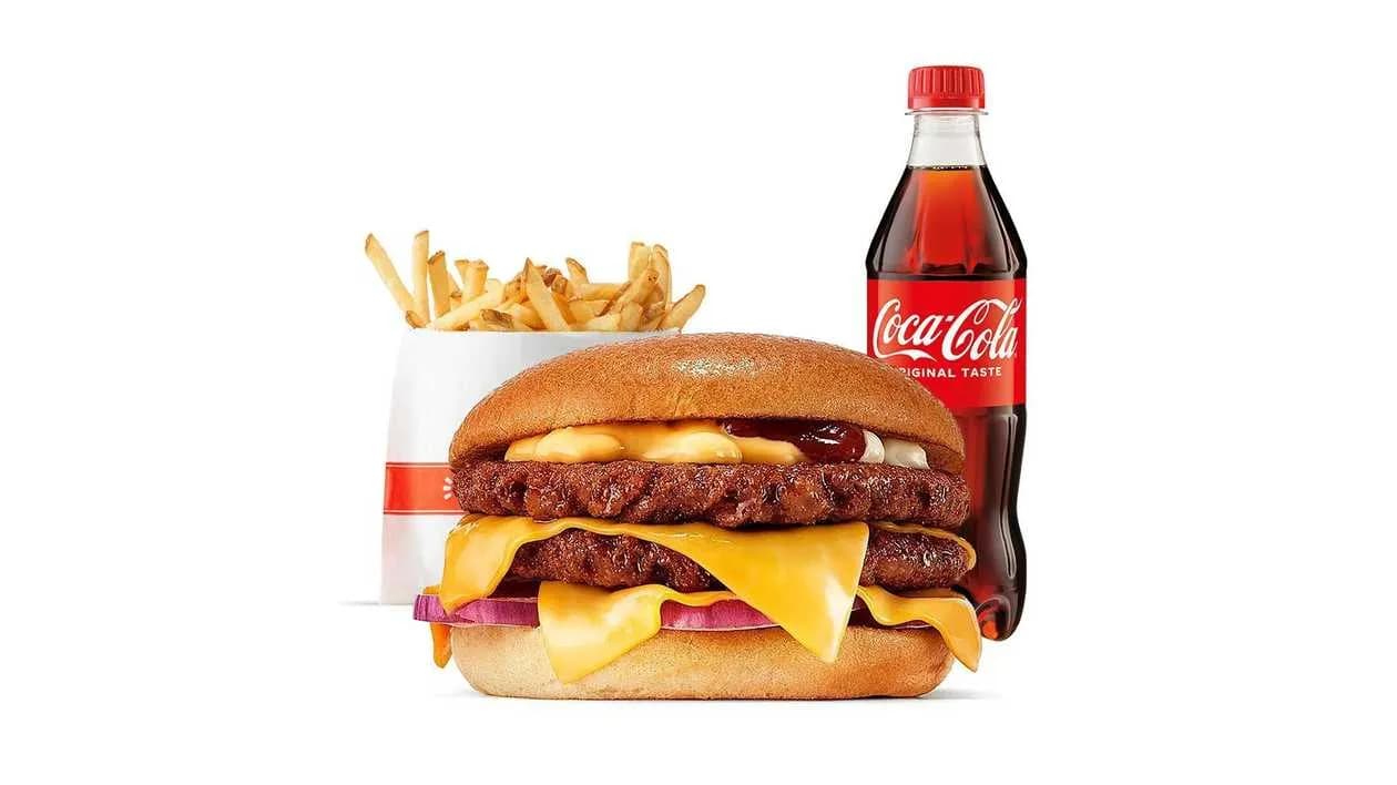 DeliVery Cheezy Plant Beef Burger w zestawie