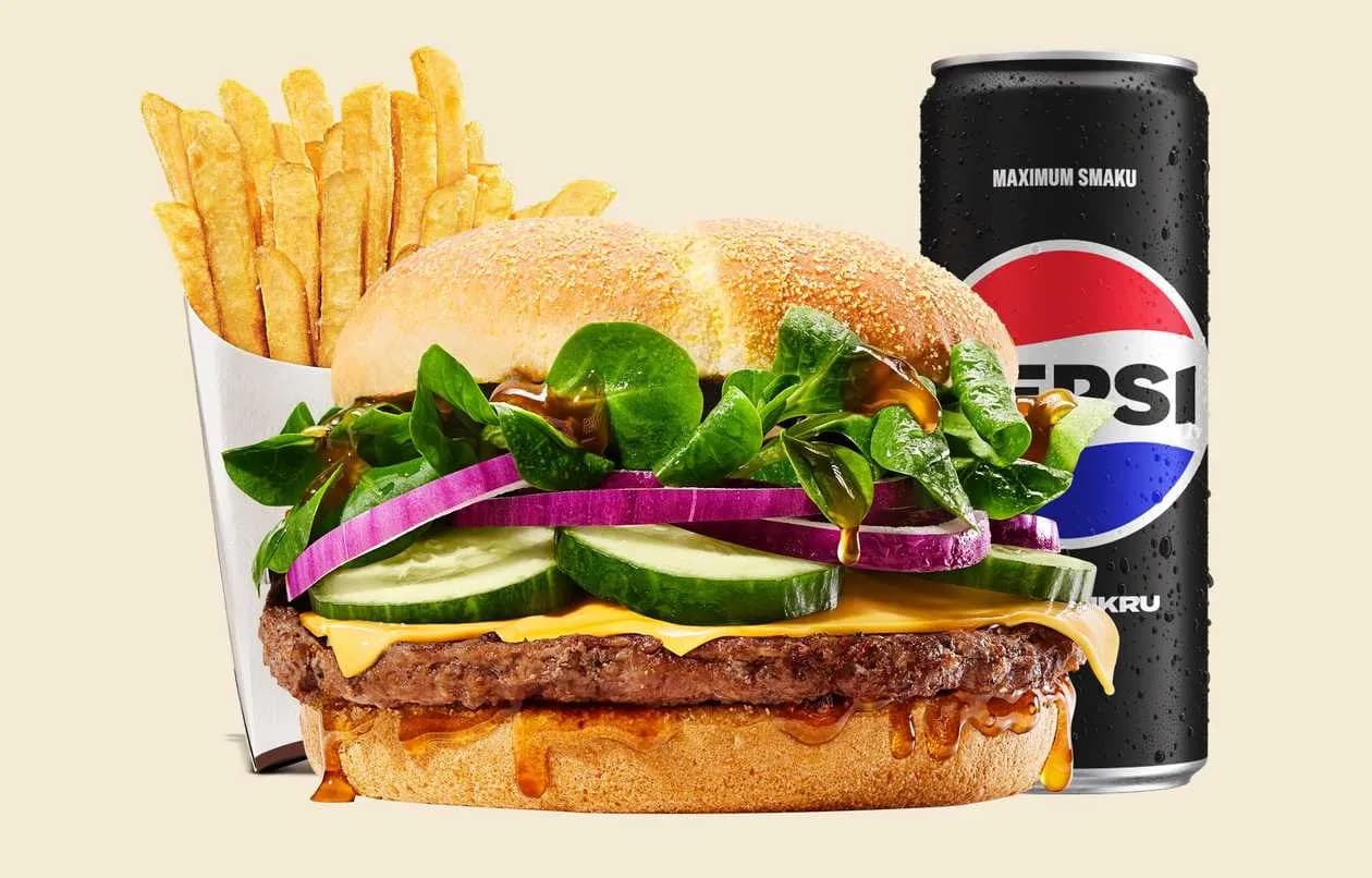 TeriyaKing Beef Burger Set