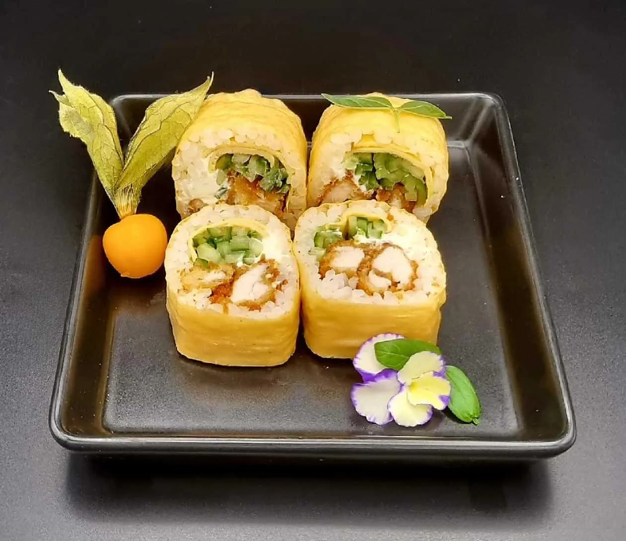 Chicken Rolls in Soy Flake