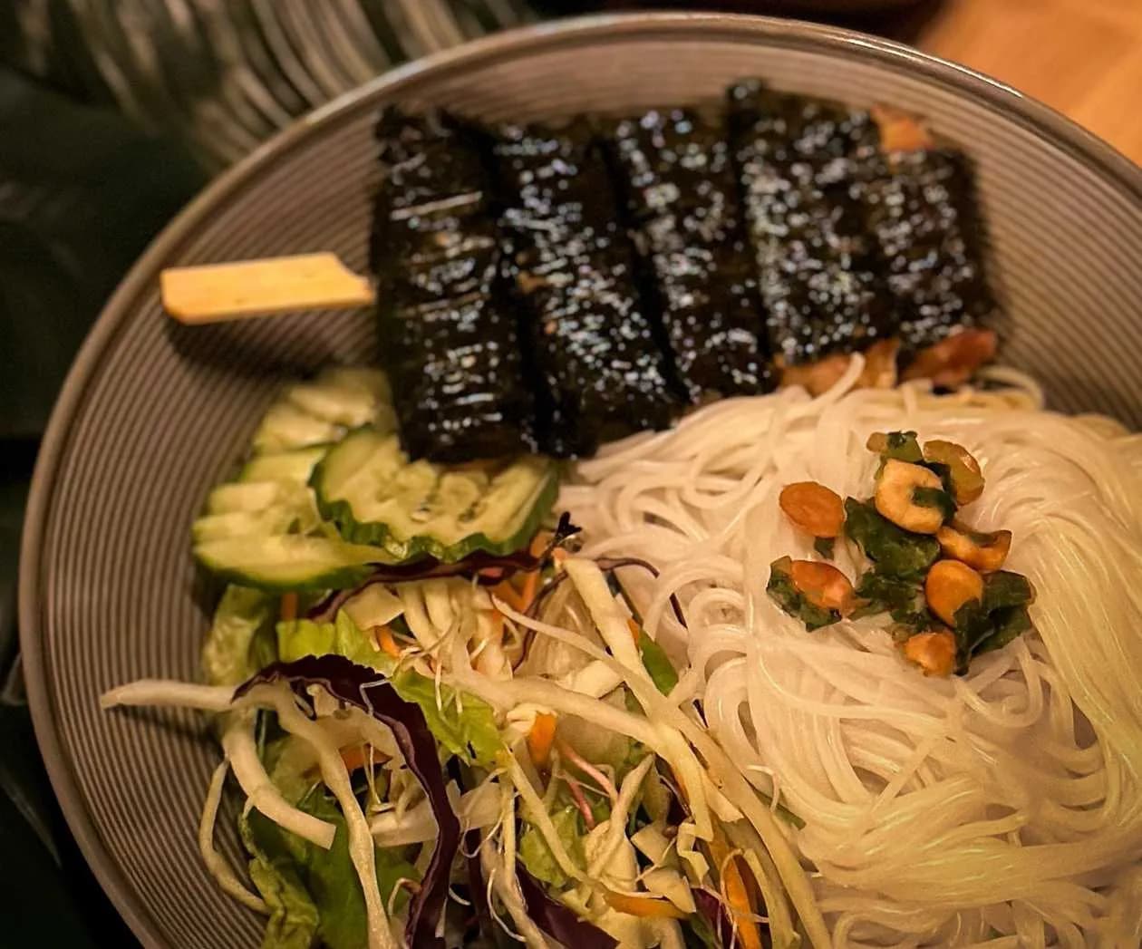 Grilled Skewer with Pork and Wild Betlem