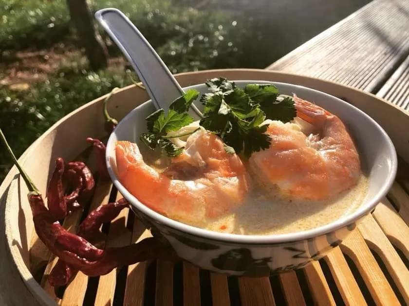 Tom Kha Soup with Prawns