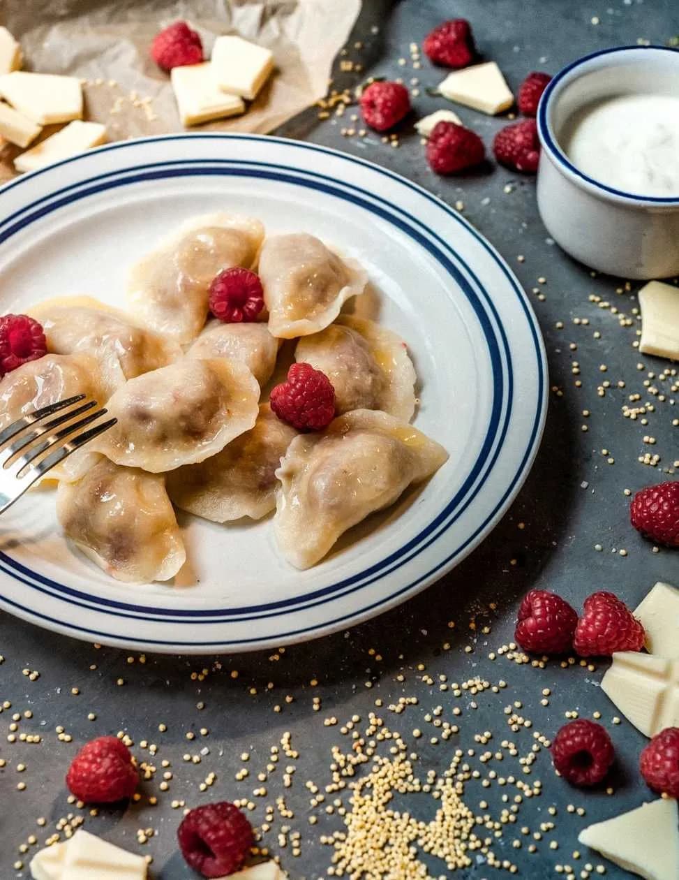 Millet Groats with Raspberries