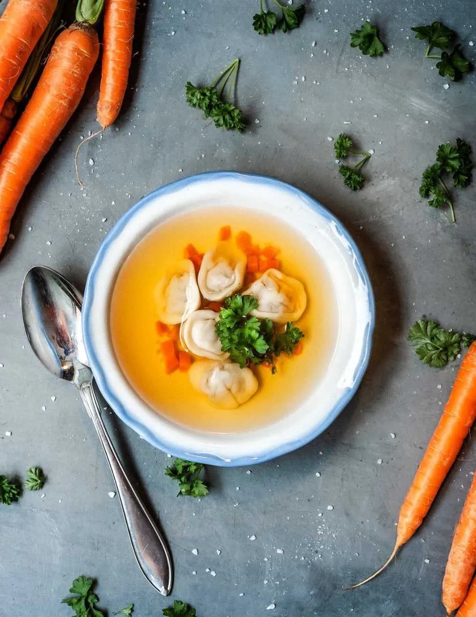 Broth with "Kołduny"