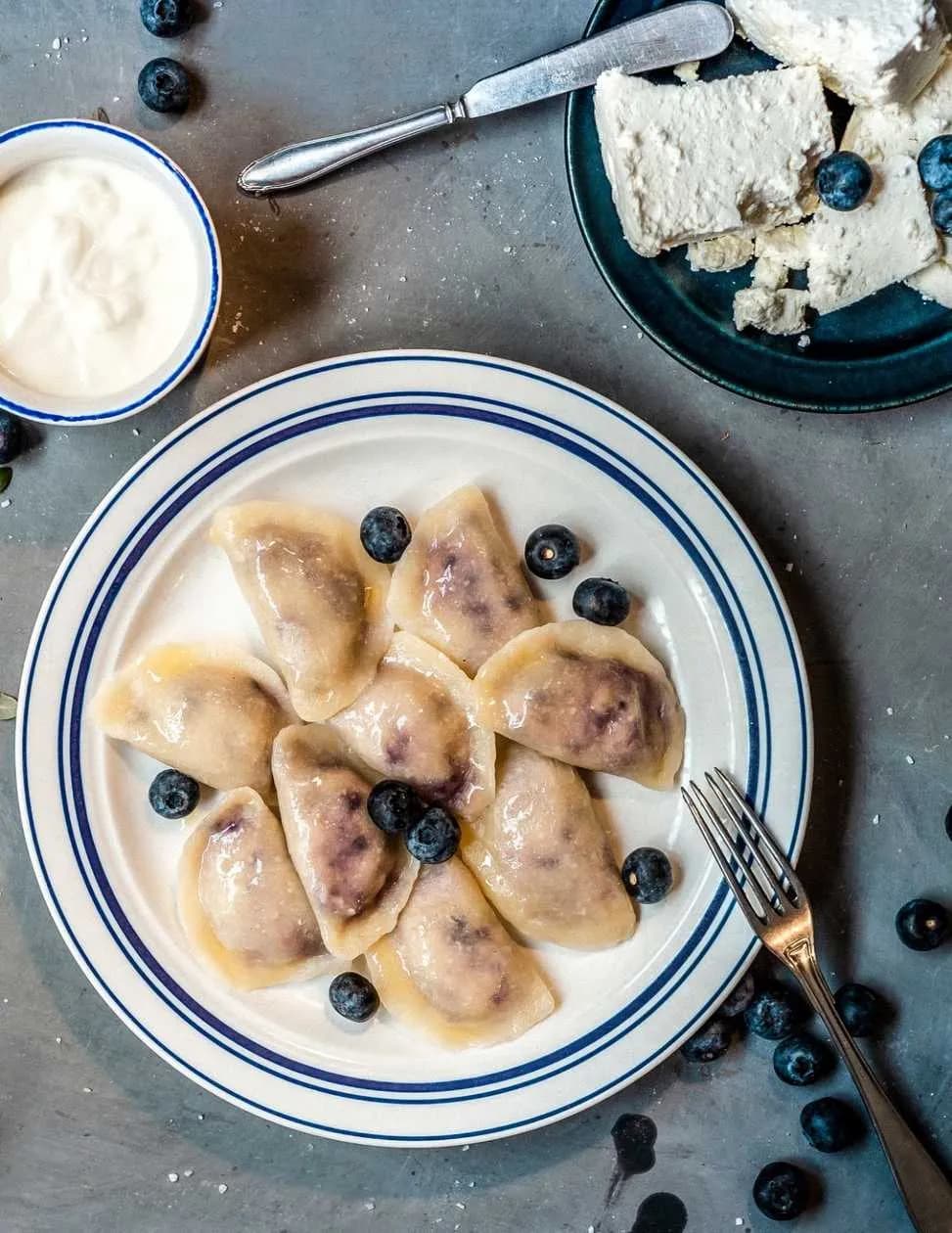 Blueberry with Cottage Cheese