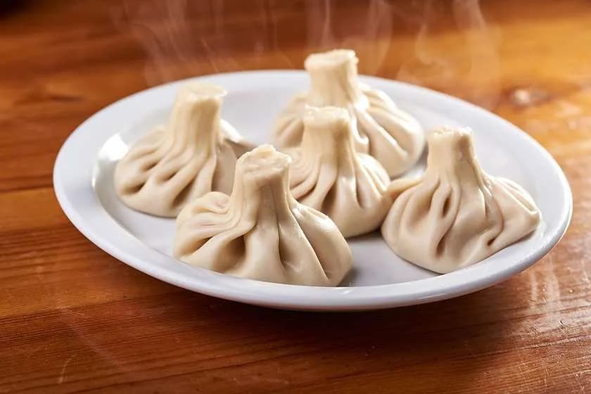 Khinkali with Meat and Herbs