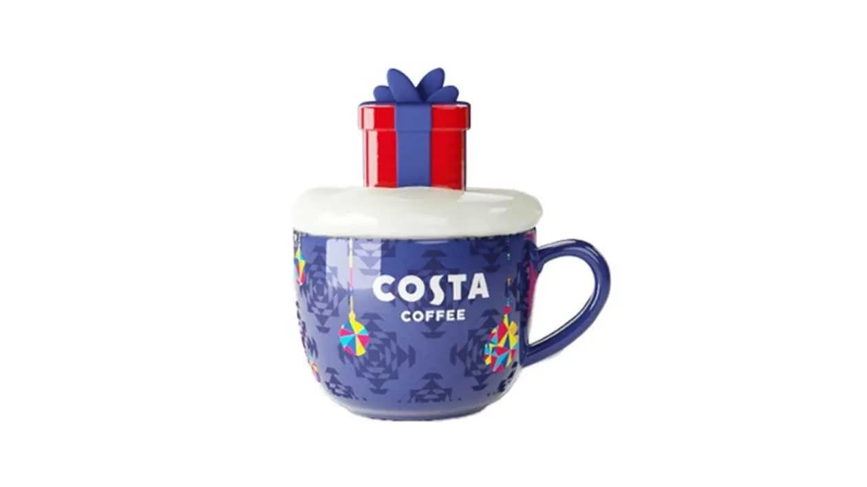 Niebieski kubek ceramiczny