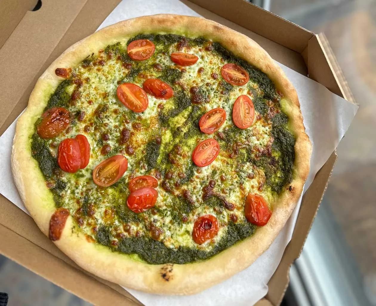 Pizza Pesto (vegan)