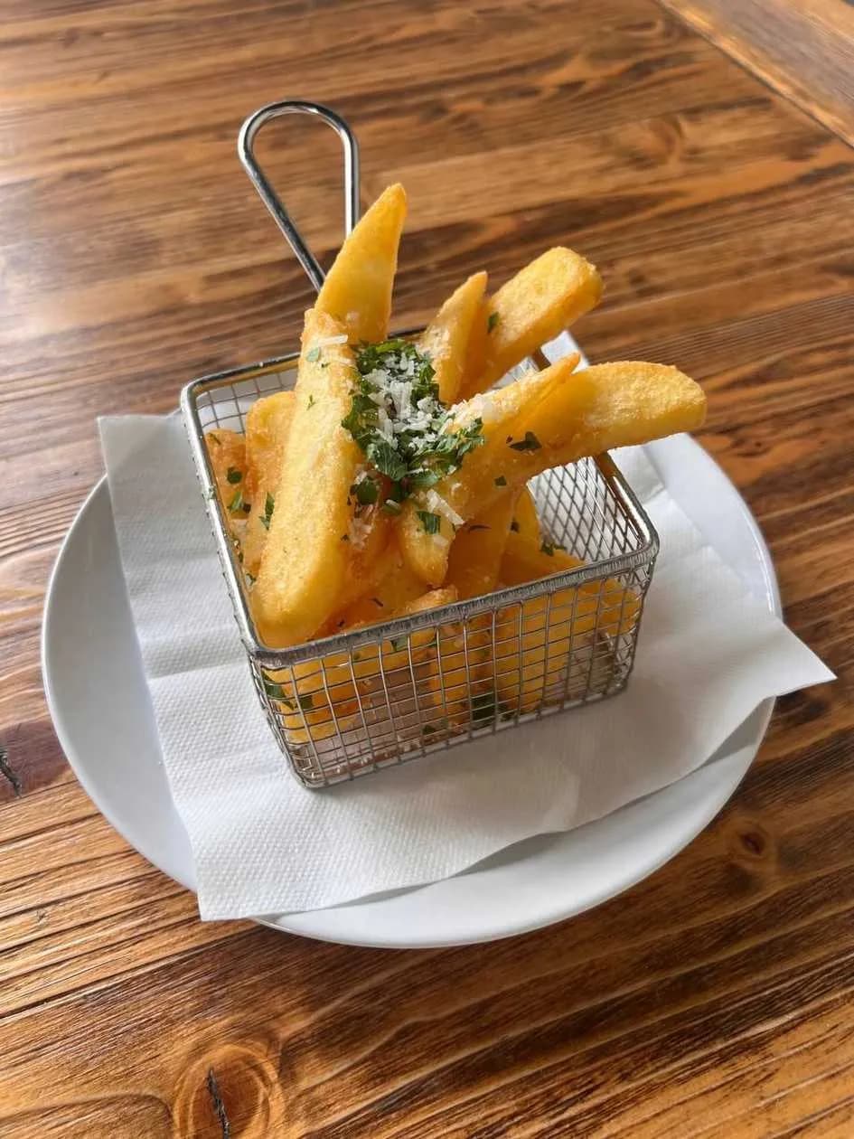 Fries with Parmesan and Truffle Oil