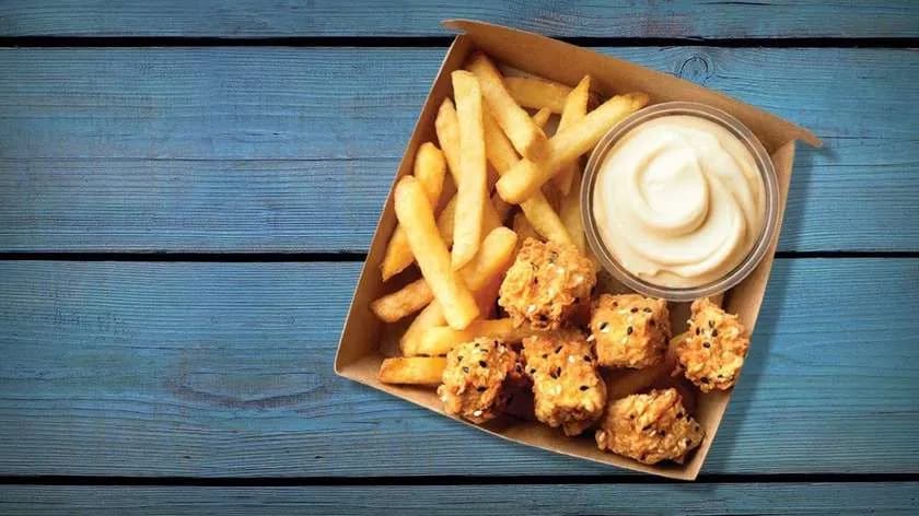 Tuna bites z frytkami