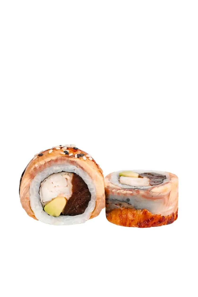 Rolka z Dorado w tempurze i węgorzu