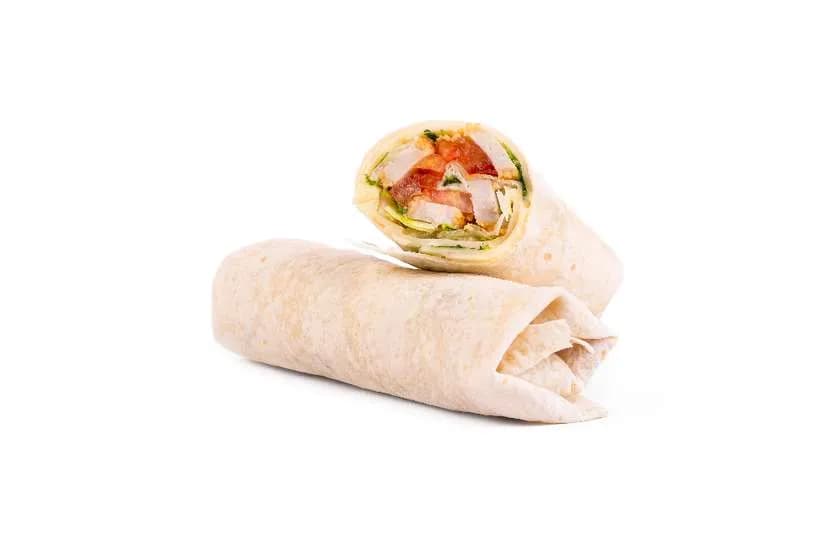 Wrap z panierowanym kurczakiem szt