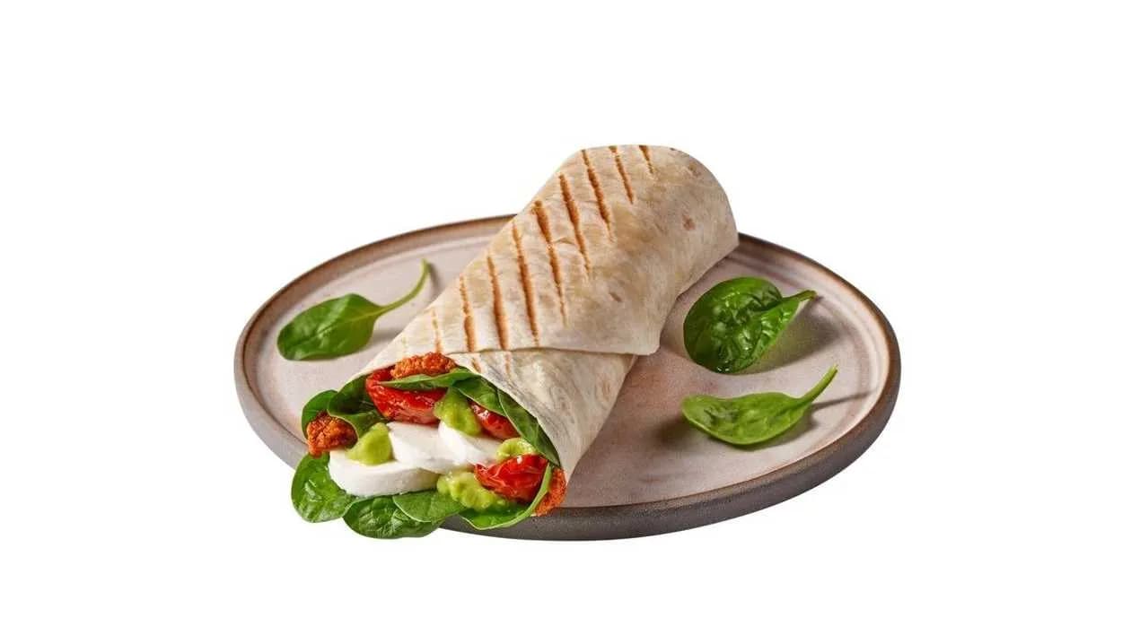 Wrap z mozzarellą i guacamole