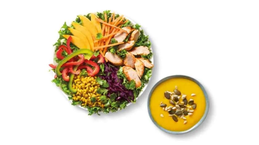 Sałatka Mango Kurczak + Zupa