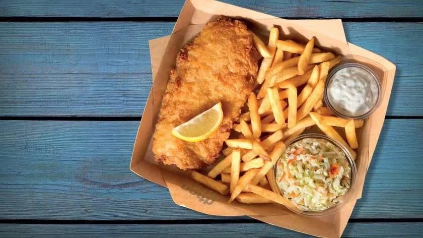 Fish & chips z dorszem czarnym