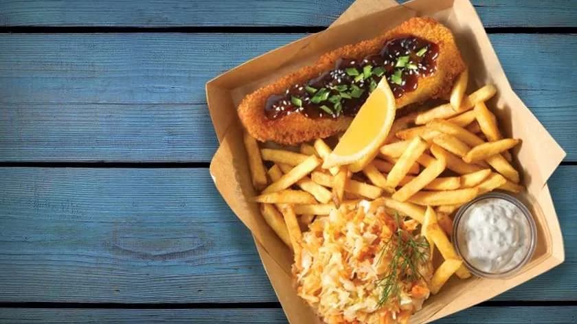 Zestaw obiadowy z mintajem teryiaki