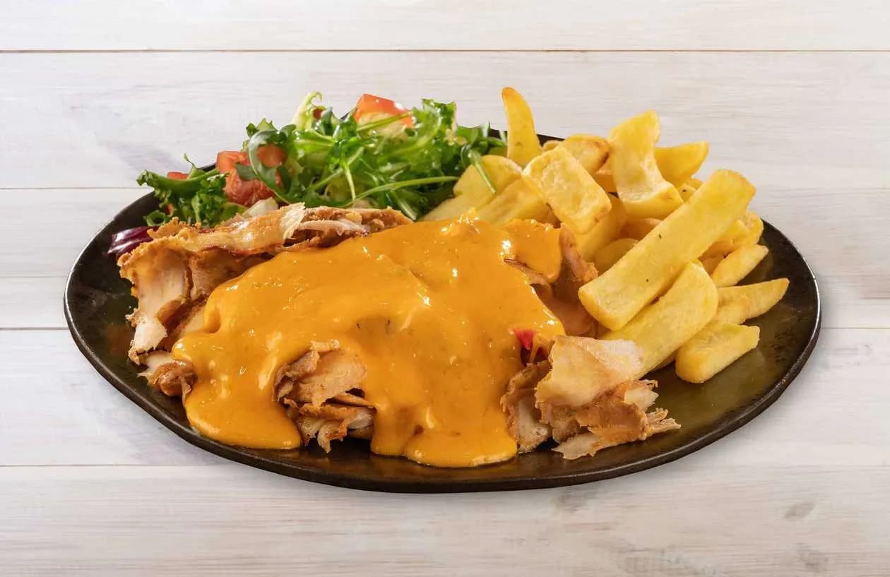 Kebab Cheddar Cheese Plate