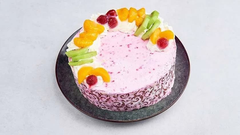 Tort bezowy - malinowy z czekoladą 1.1 kg