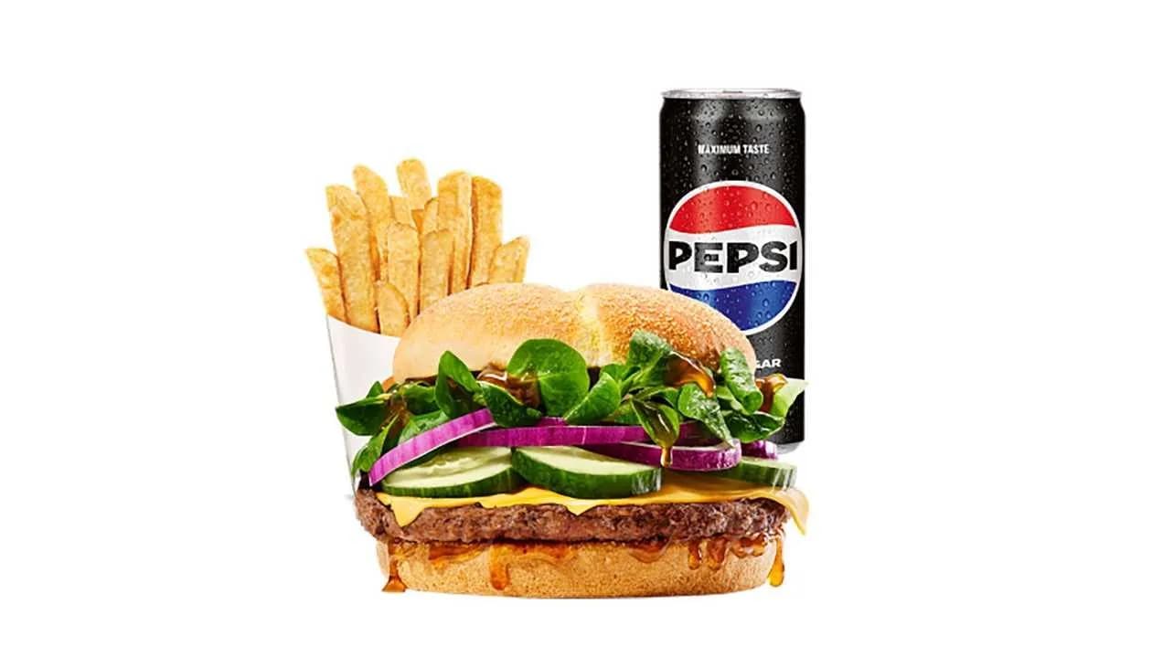 TeriyaKing Beef Burger Meal