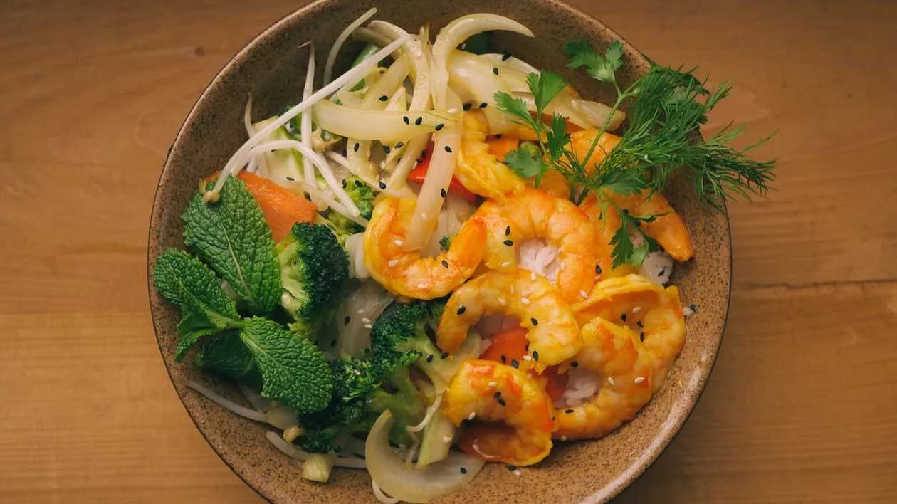 Shrimp in garlic butter