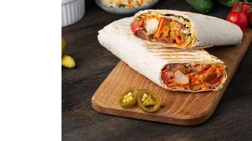 Rollo Kebab Tortilla samo mięso - Duży