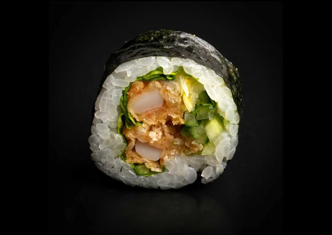 Futomaki squid in tempura