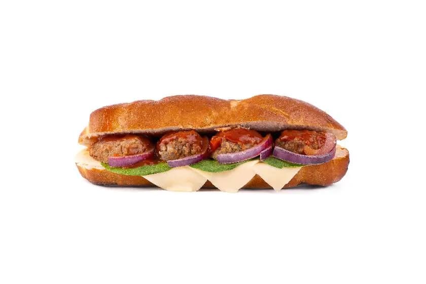 Brioche z "meat balls"