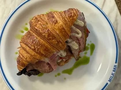 Croissant With Roast Beef