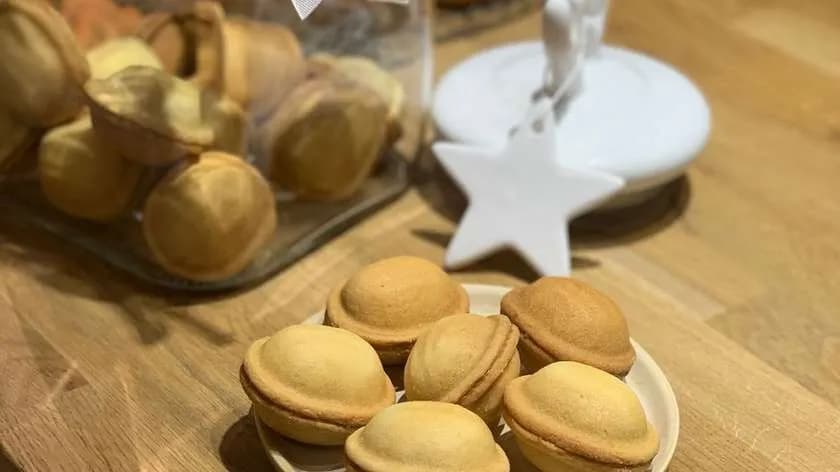 Orzech z mleczkiem zagęszczonym i orzechami