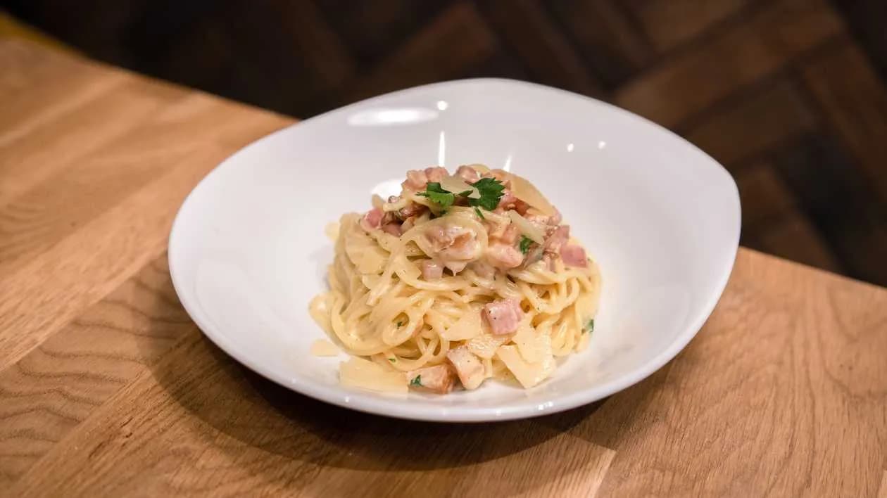 Zupa Dnia + Spaghetti Carbonara