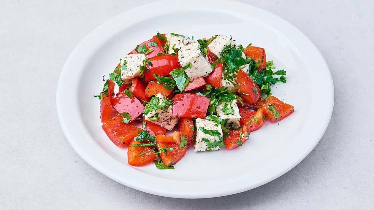 Fresh Vegetable and Cheese Salad