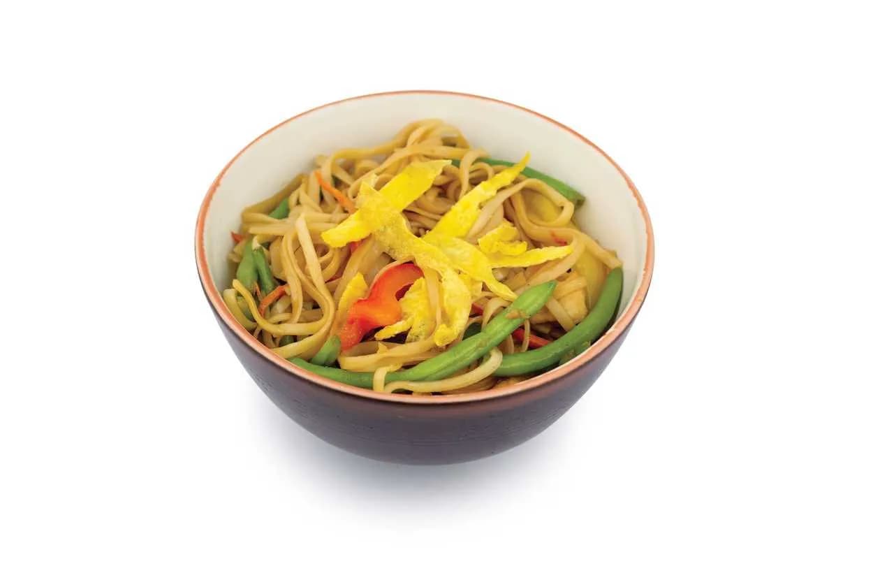 Japanese Udon Noodles with Chicken, Egg and Vegetables (350g)
