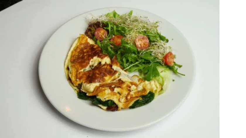 Omlet ze szpinakiem
