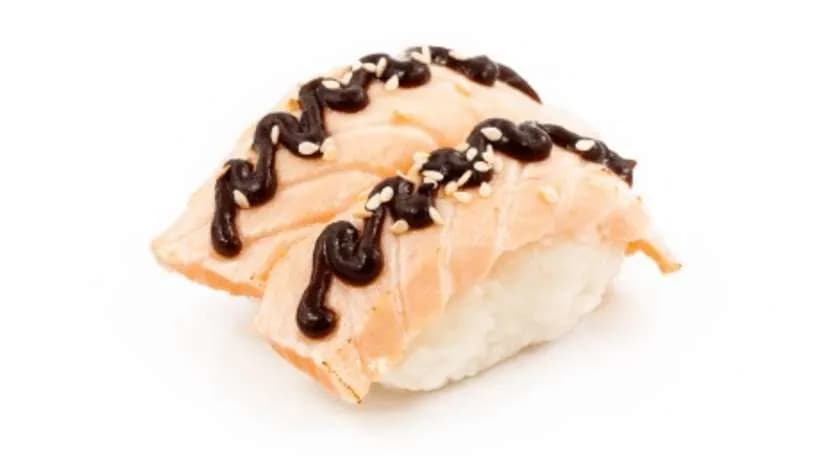 Grilled Salmon Sushi