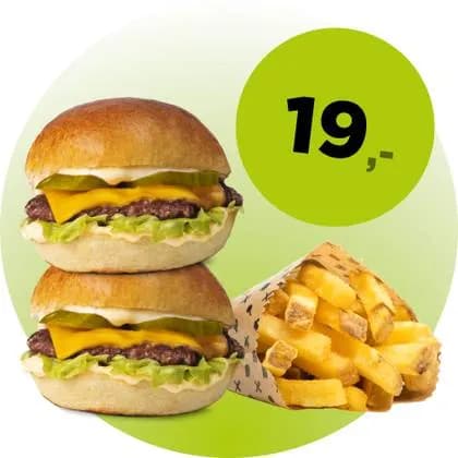 2x SMASH + FRYTKI MALE