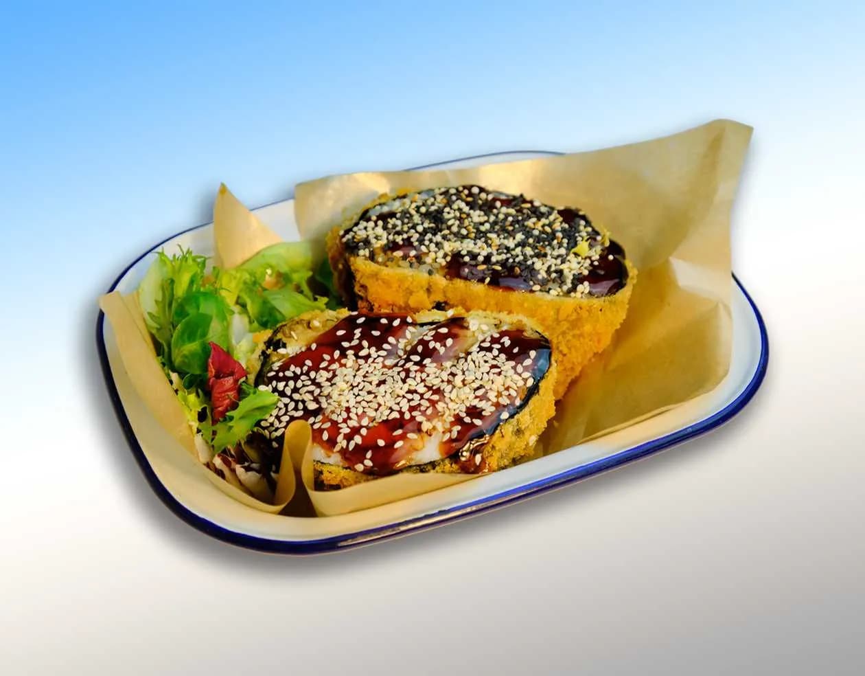 Roasted Salmon Sushiburger