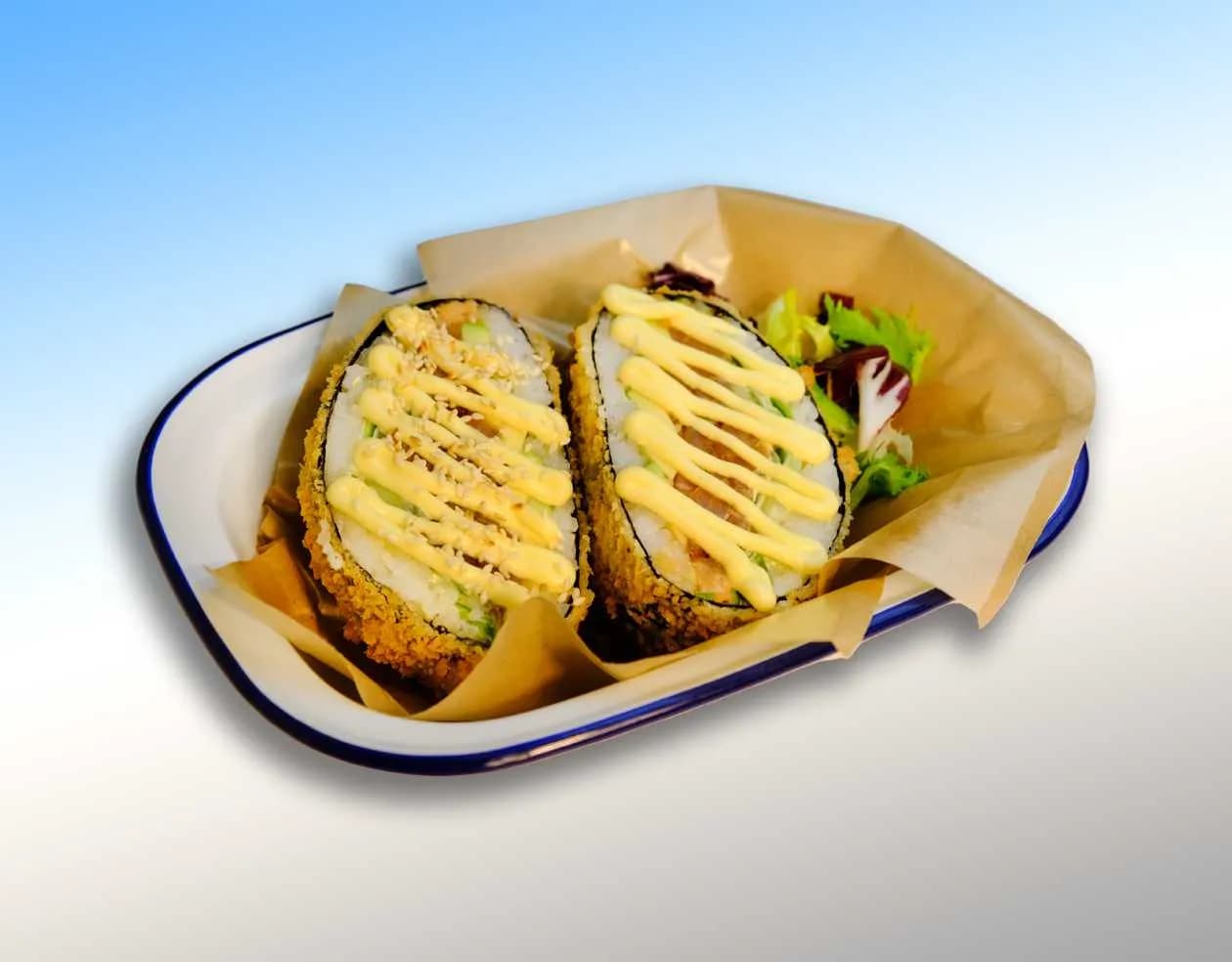 Sushiburger Tatar łosoś