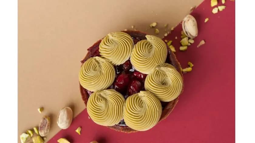 Tartaletka pistacja wisnia