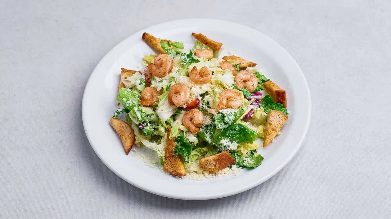 Caesar Salad with Shrimps