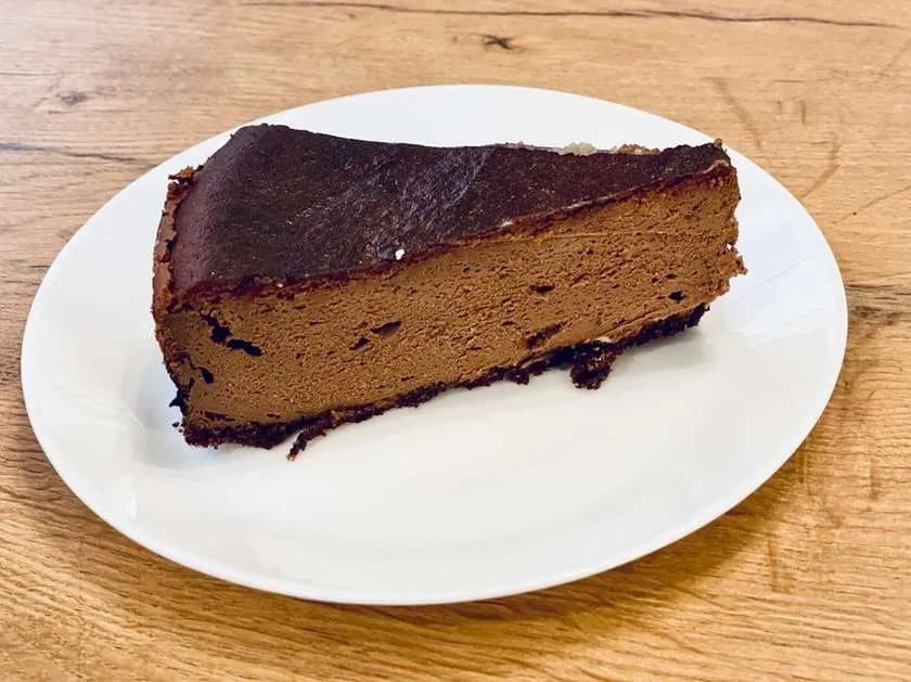 Keto Sernik Baskijski Czekoladowy