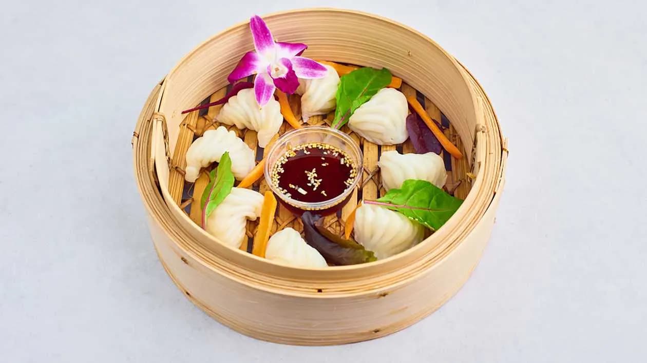 Pierożki Har Gow Warzywa Tofu i Grzyby Shitake (10sztuk)