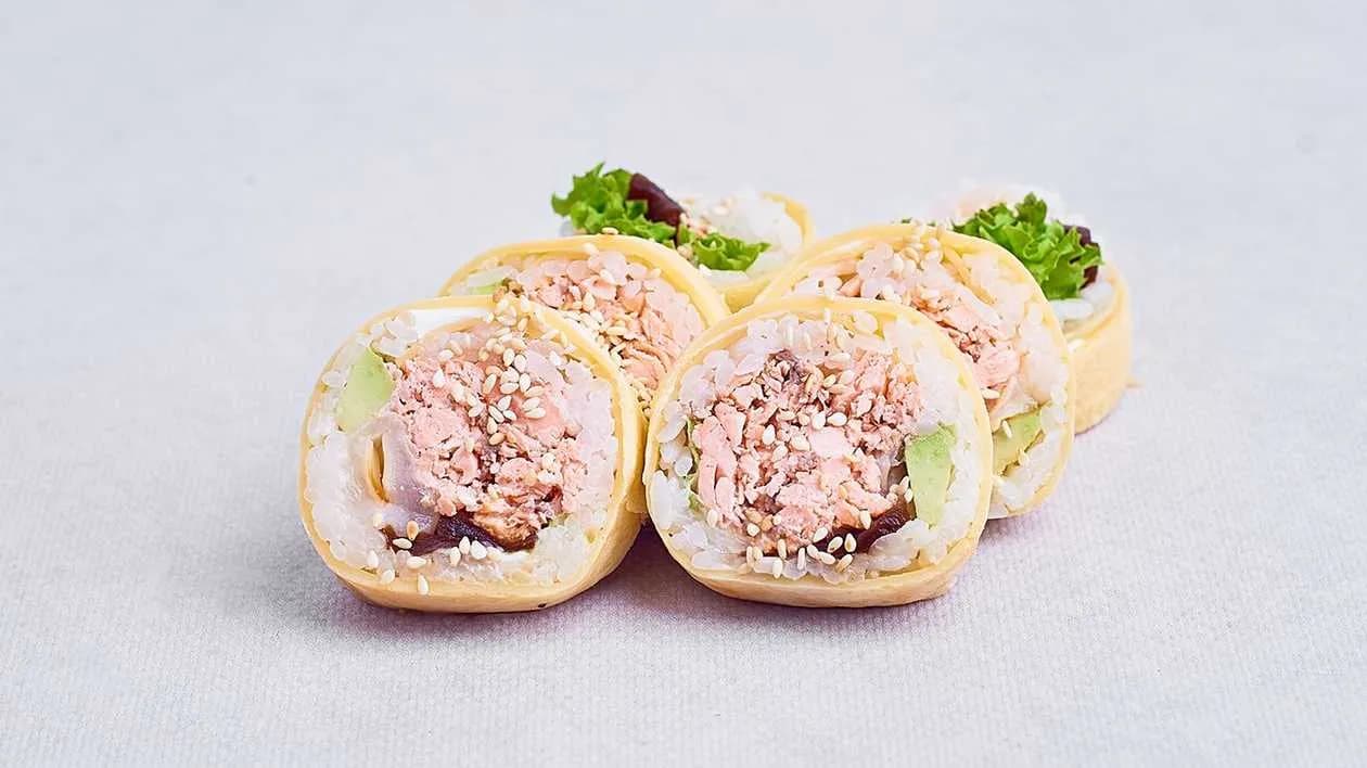 Tamago baked salmon - futomaki