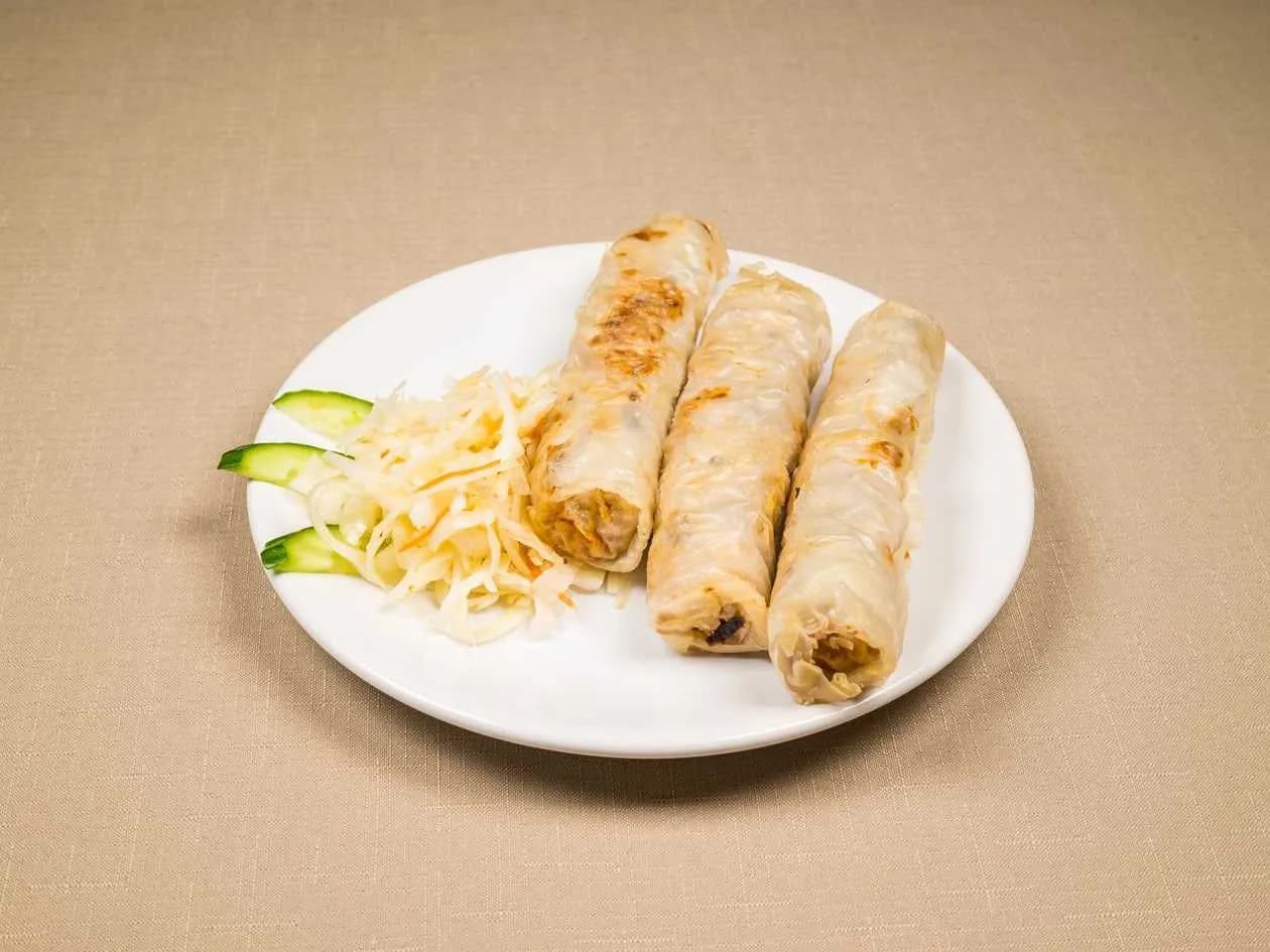 Spring Rolls with Salad