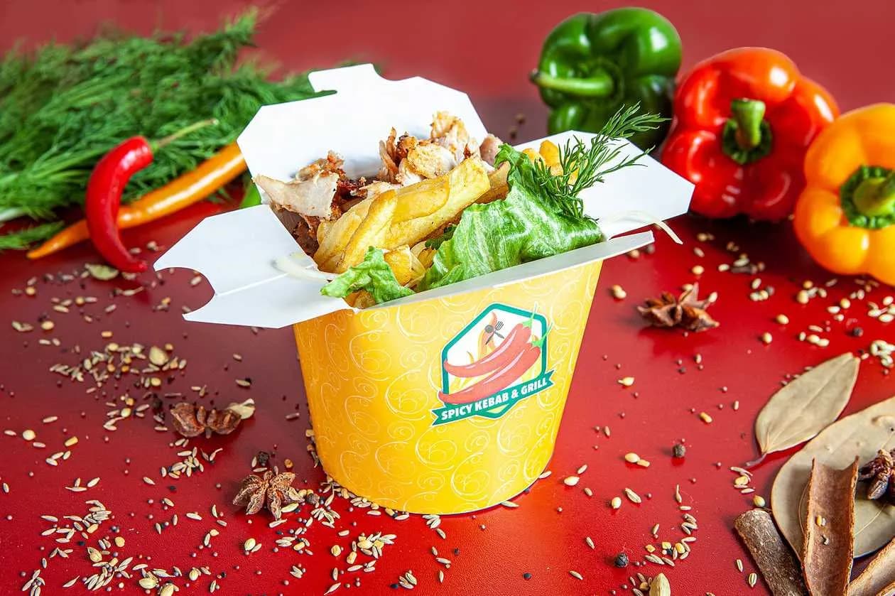 Kebab BOX with meat only (no salad)