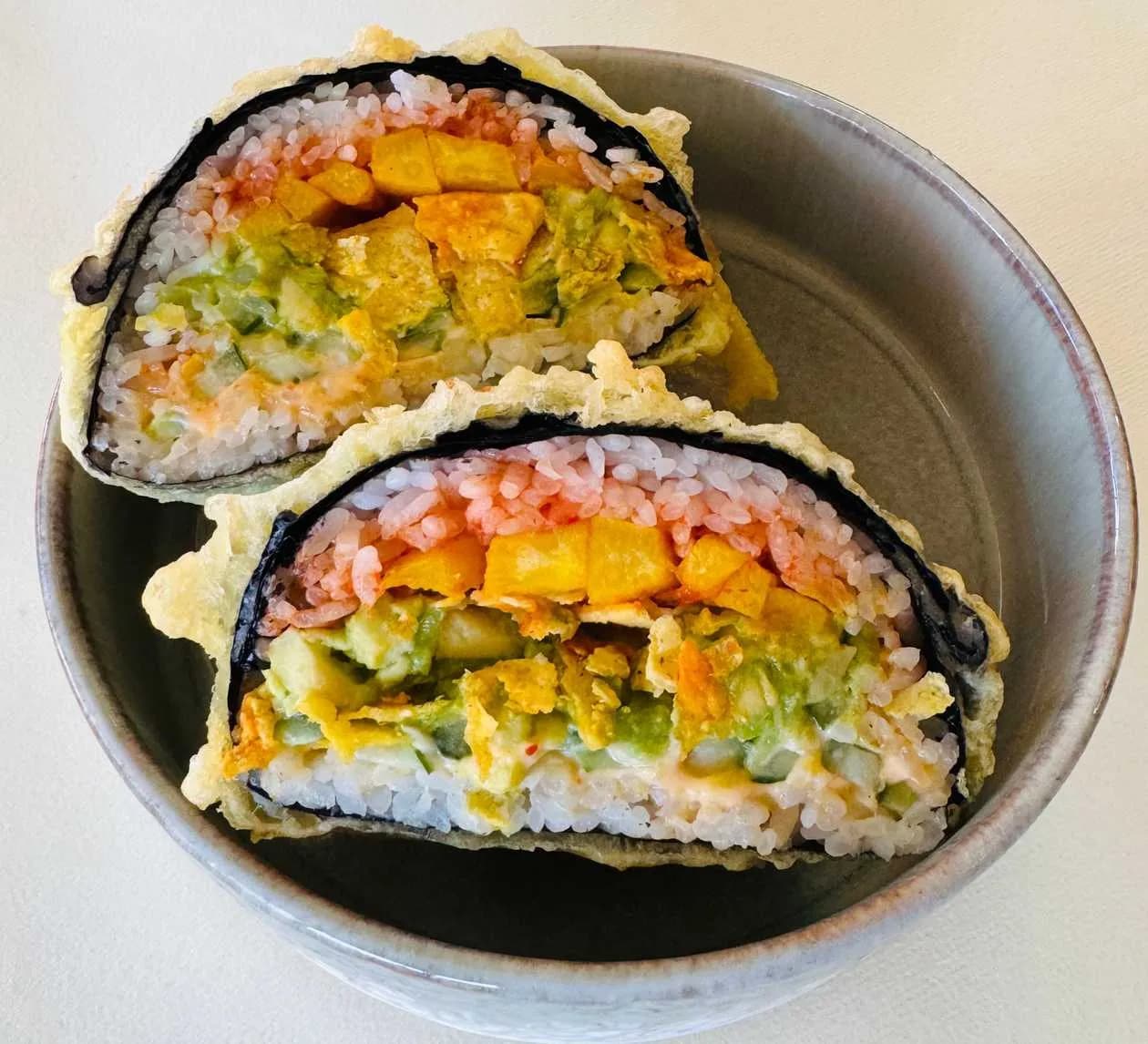 sushi mexican burger